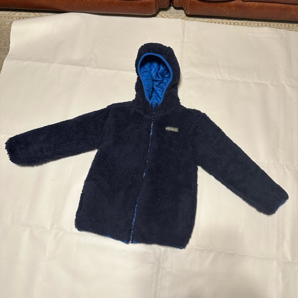 Eddie Bauer Kids size XS 5/6) reversible Puffer & fleece in excellent condition - Picture 4 of 13